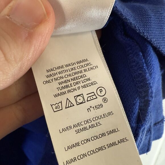 Polo Ralph Lauren Shirt Men's Large Blue Short Sleeve Classic Fit 100% Cotton - Picture 7 of 11